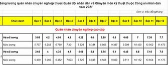 Cách Tính Lương Bộ Đội Chuyên Nghiệp