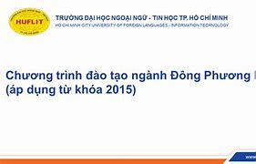 Chương Trình Đào Tạo Đông Phương Học Huflit